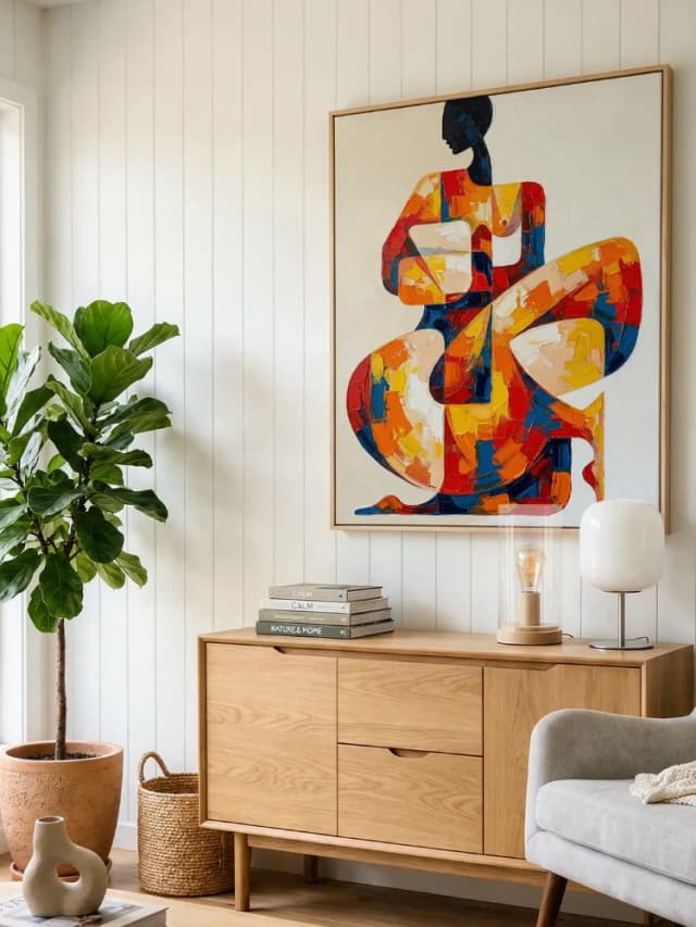Pintura Abstrata O Corpo Desconfigurado