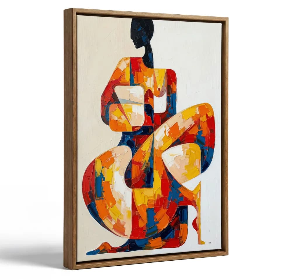 Pintura Abstrata O Corpo Desconfigurado