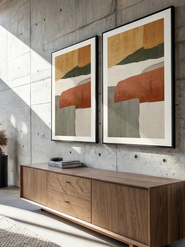 Formas Abstratas em Tons Pastel