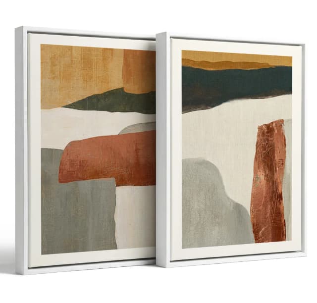 Formas Abstratas em Tons Pastel