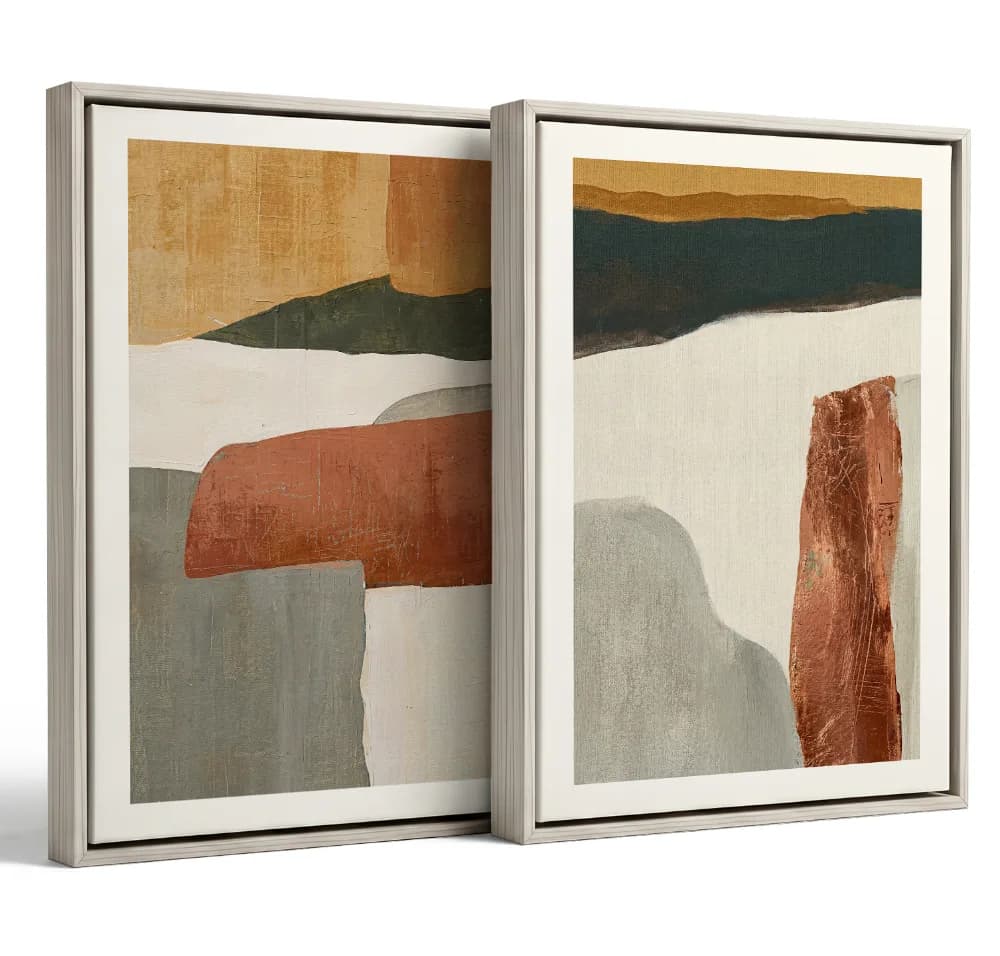 Formas Abstratas em Tons Pastel