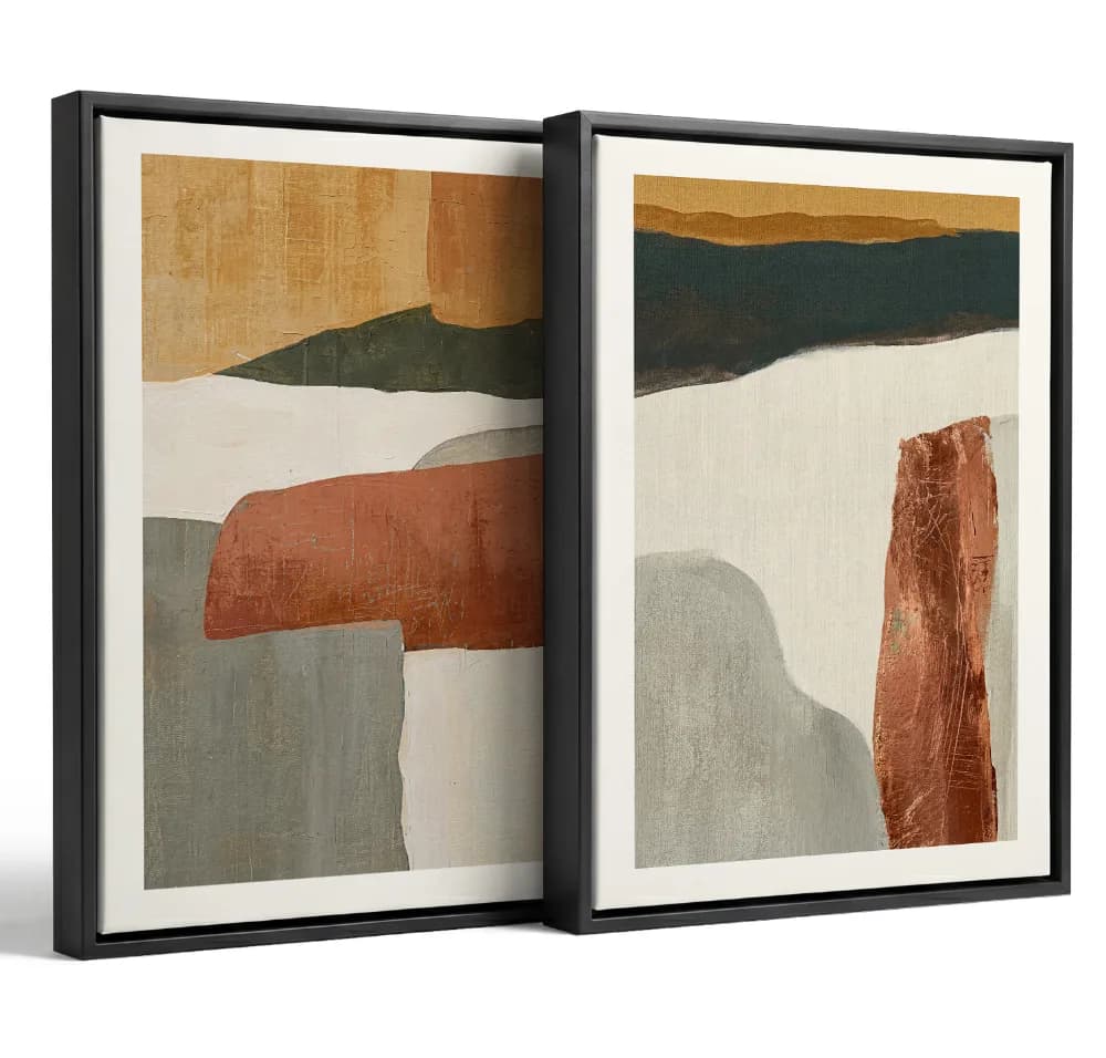 Formas Abstratas em Tons Pastel