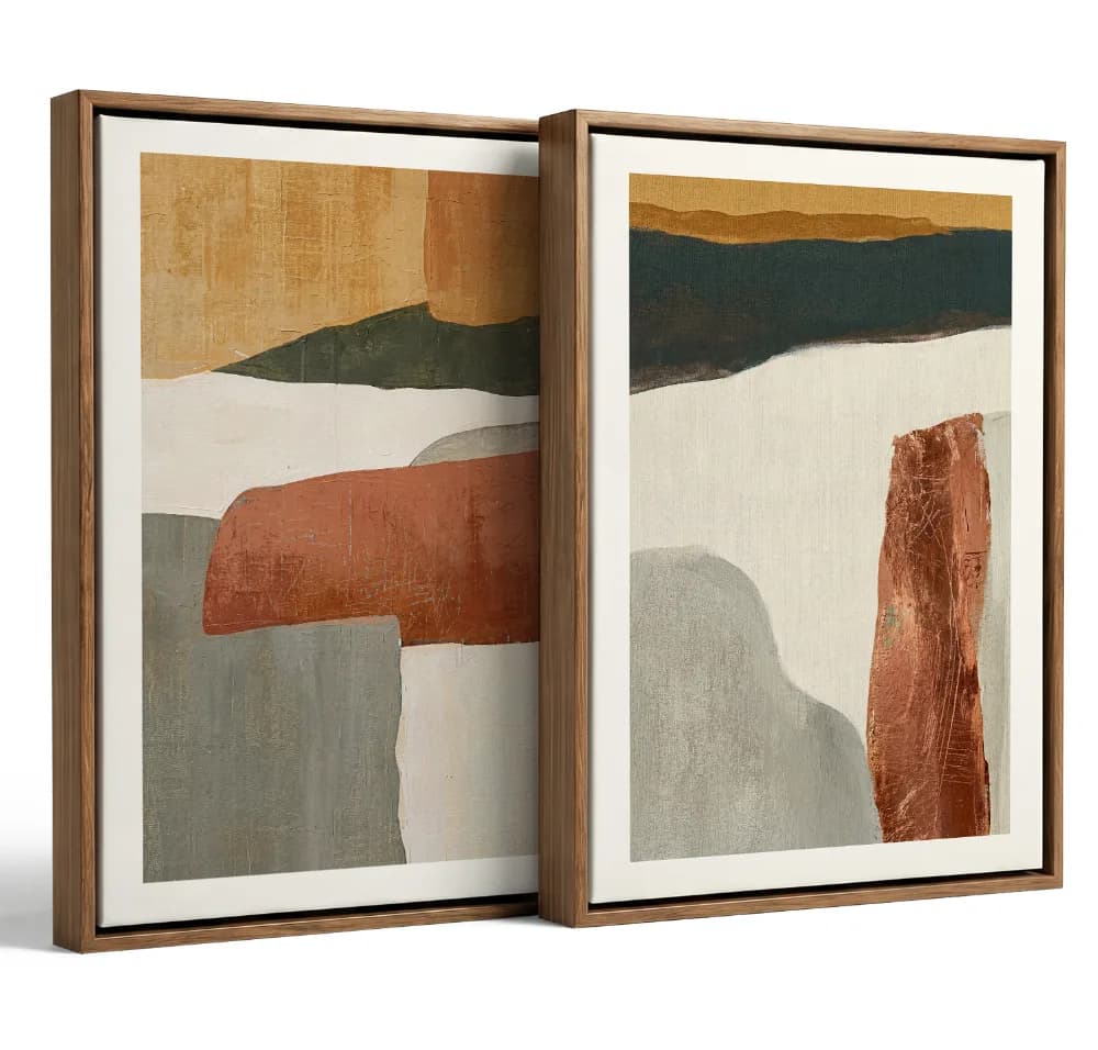 Formas Abstratas em Tons Pastel