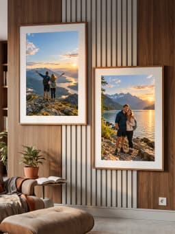 Duo Quadros Personalizados com Sua Foto