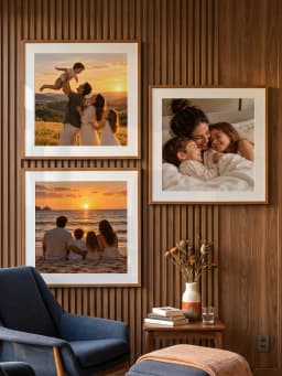 Trio Quadros Personalizados com Sua Foto