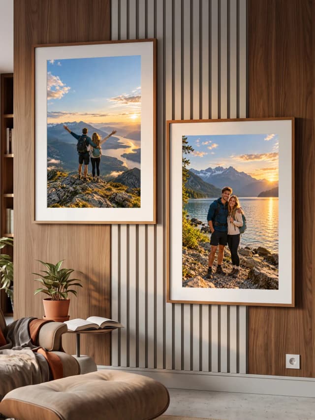 Duo Quadros Personalizados com Sua Foto